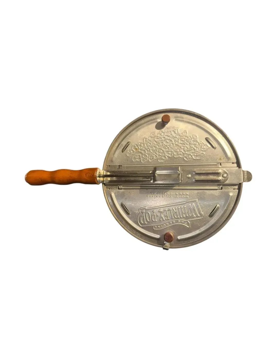 Wabash Whirley Pop 6 Qt Popcorn Aluminum Popper Stovetop Hand Crank Vintage - Picture 2 of 4